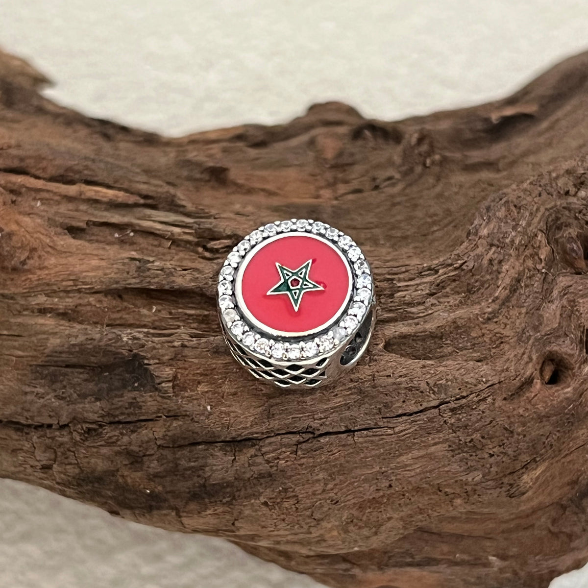 Pandora Travel Charms| Pandora Morocco Flag Exclusve Bead Charm Pandora Travel Charms| Pandora Morocco Flag Exclusve Bead Charm