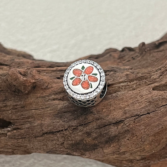 Hawaii Maui Flowers Exclusive Bead Charm for Pandora Bracelet