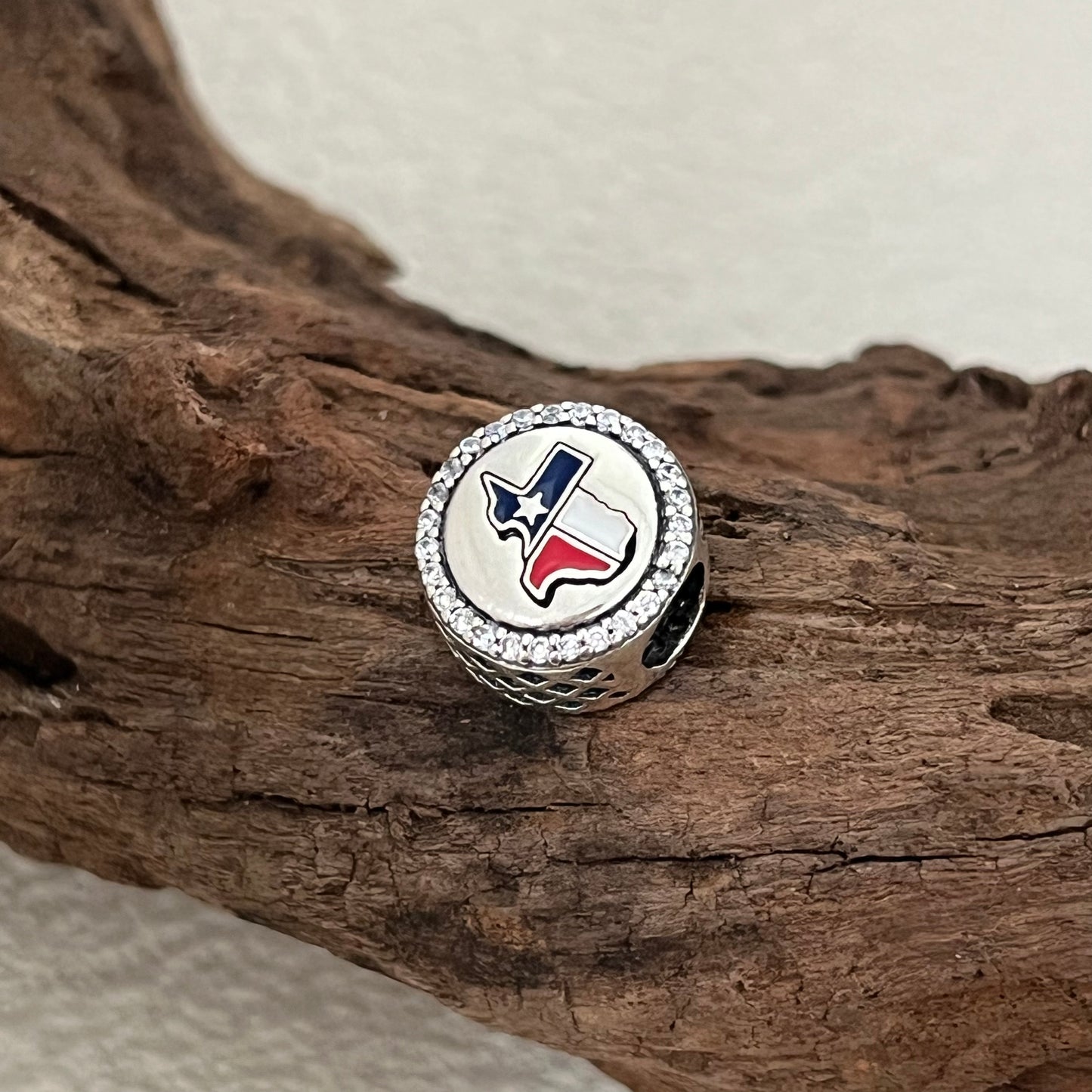 Texas Map Exclusive Bead Charm for Pandora Bracelet