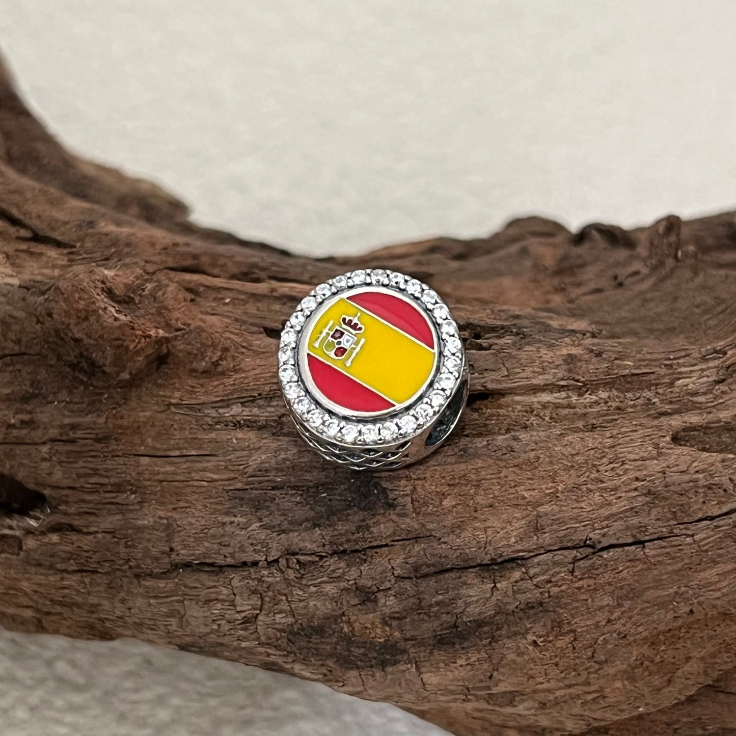 Spain Flag Exclusive Bead Charm for Pandora Bracelet