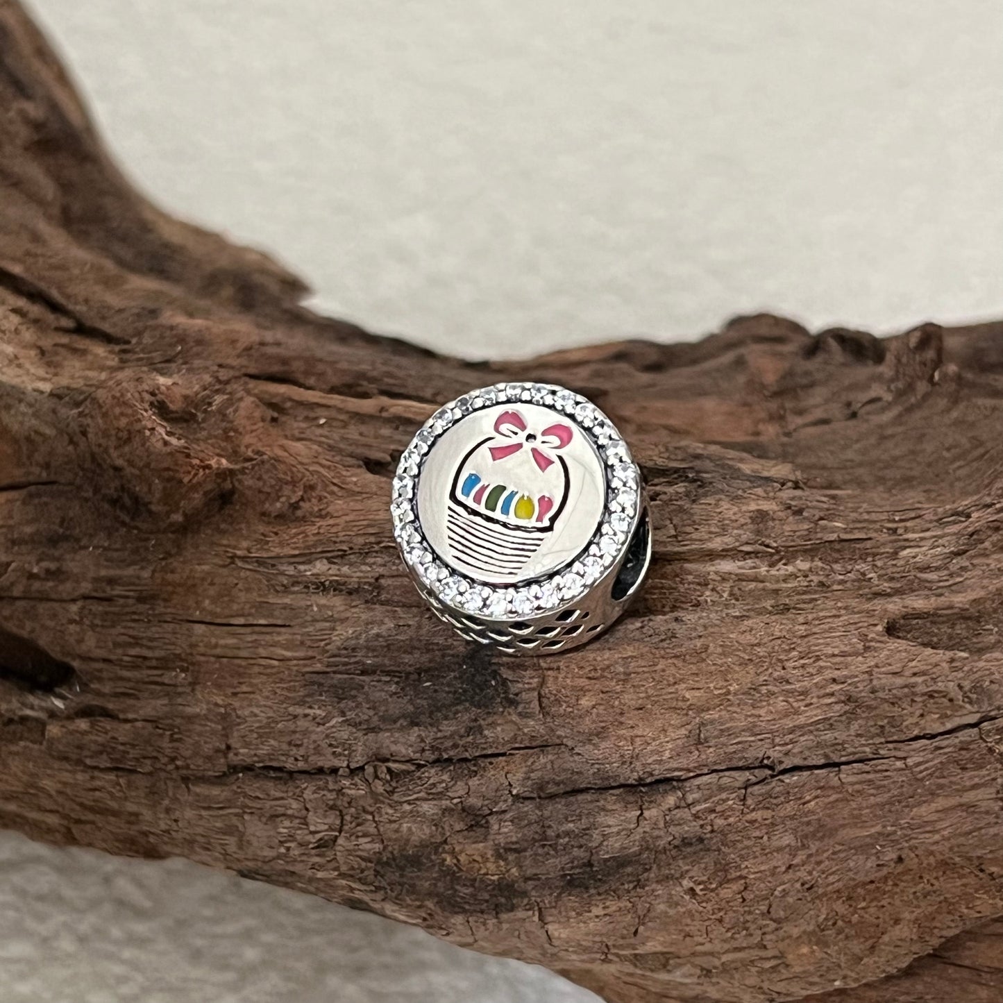 Easter Basket Exclusive Bead Charm for Pandora Bracelet