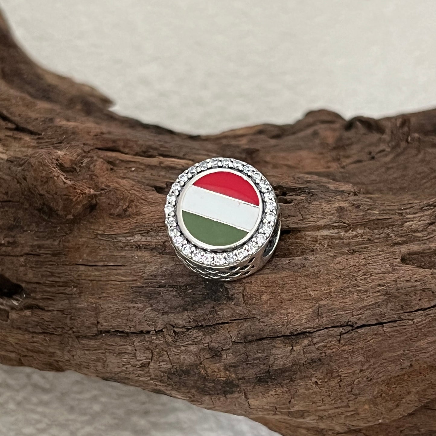 Hungary Flag Exclusive Bead Charm for Pandora Bracelet