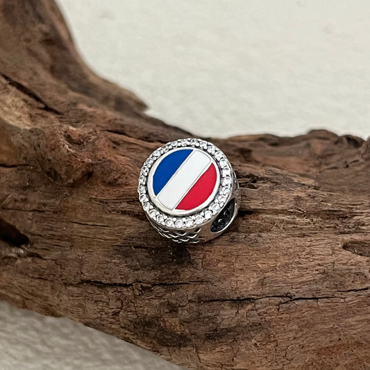 France Flag Exclusive Bead Charm for Pandora Bracelet