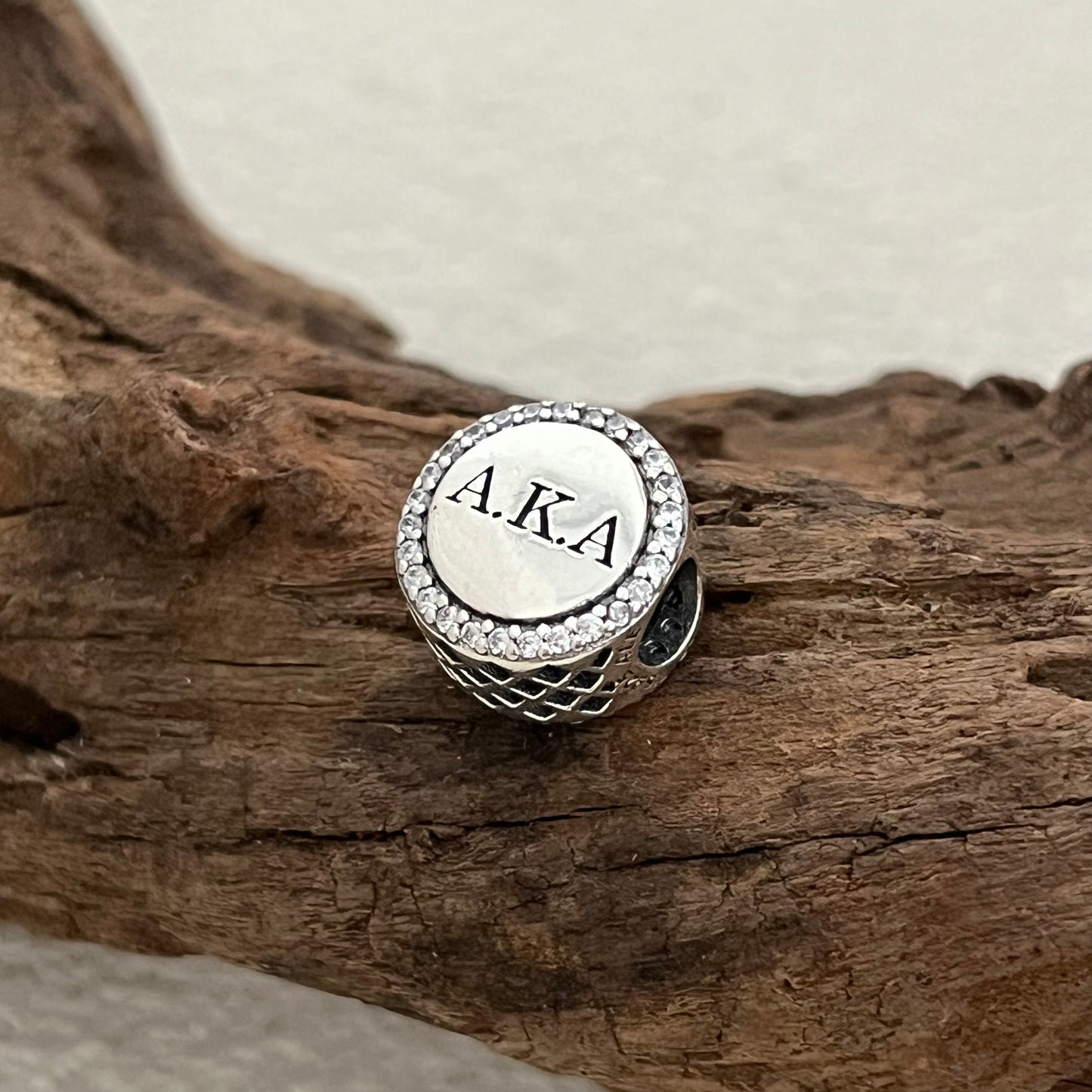 Alpha Kappa Alpha Flag A.K.A Exclusive Bead Charm for Pandora Bracelet