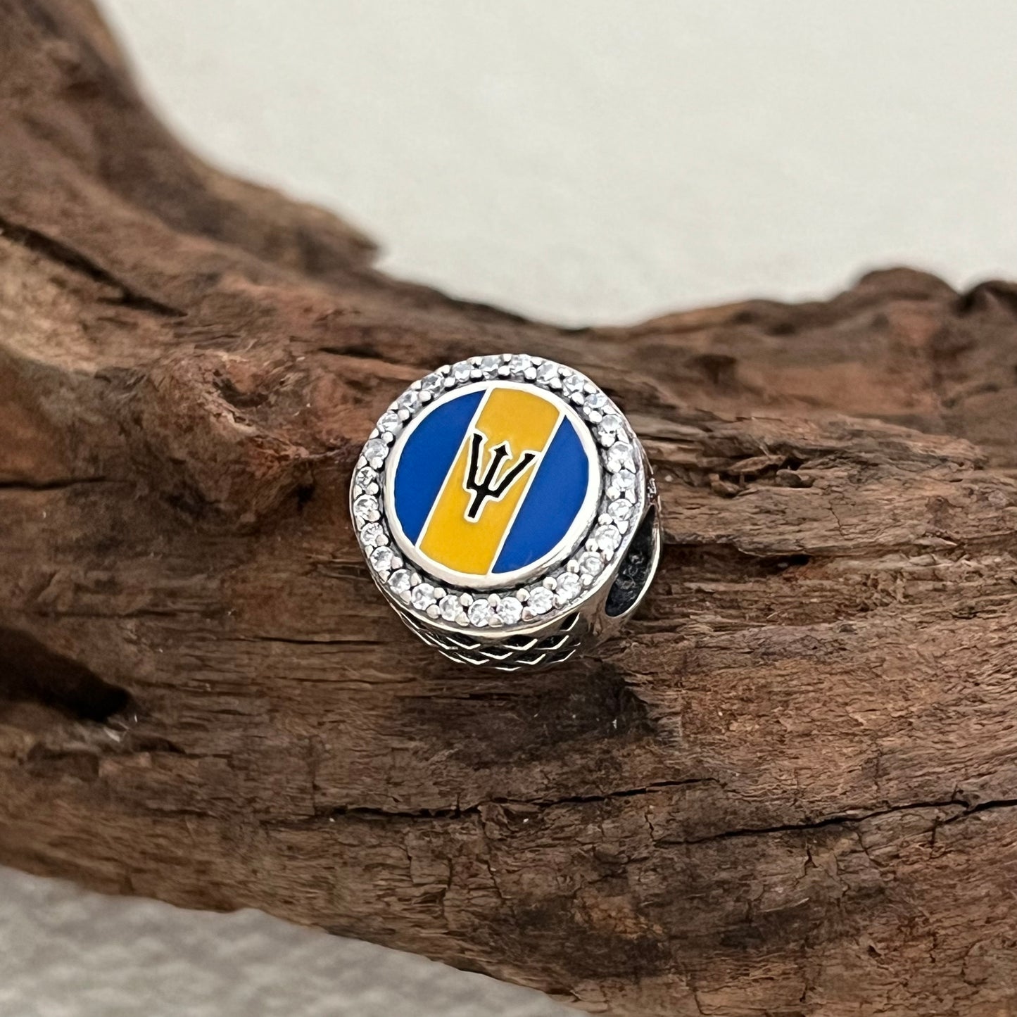 Barbados Flag Exclusive Bead Charm for Pandora Bracelet