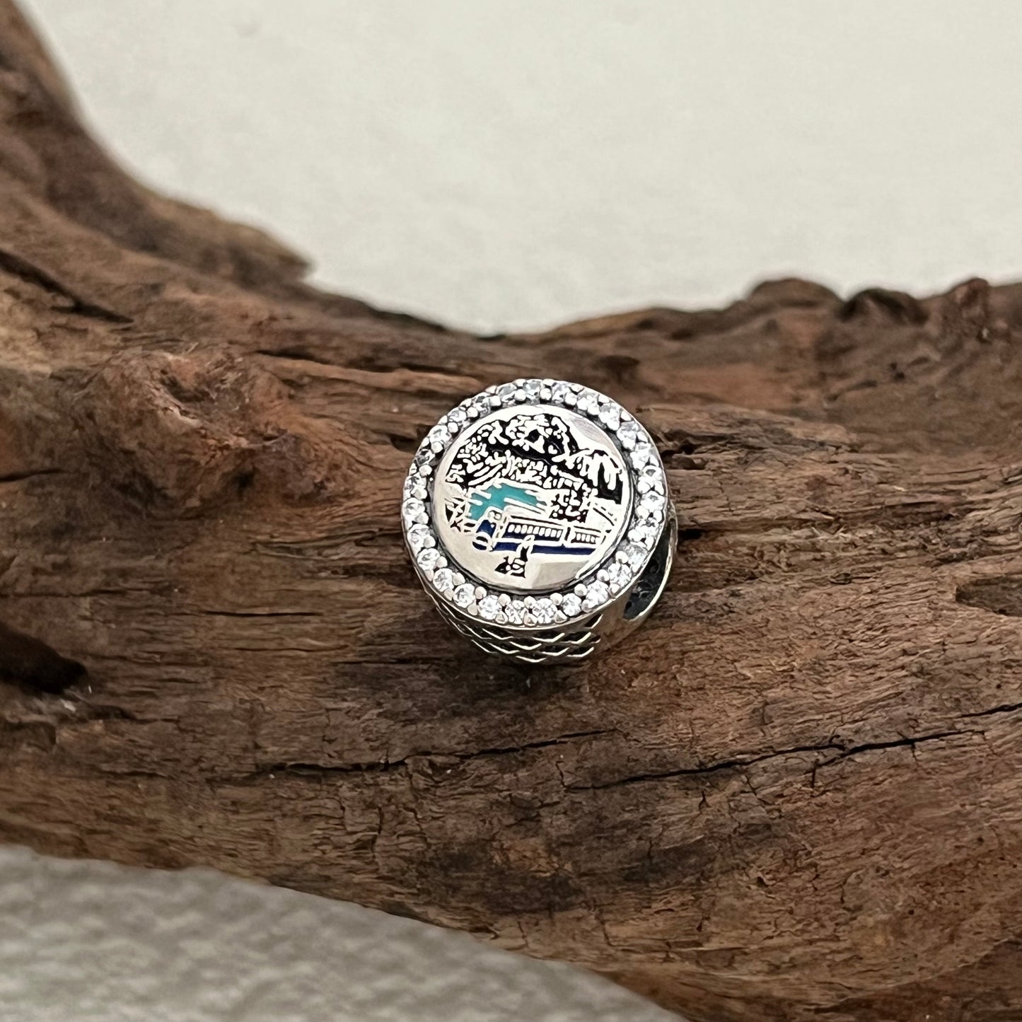 Rocky Mountain Train at Morant's Curve Exclusive Bead Charm for Pandora Bracelet