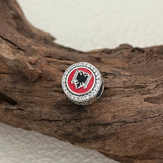 Albania Flag Exclusive Bead Charm for Pandora Bracelet