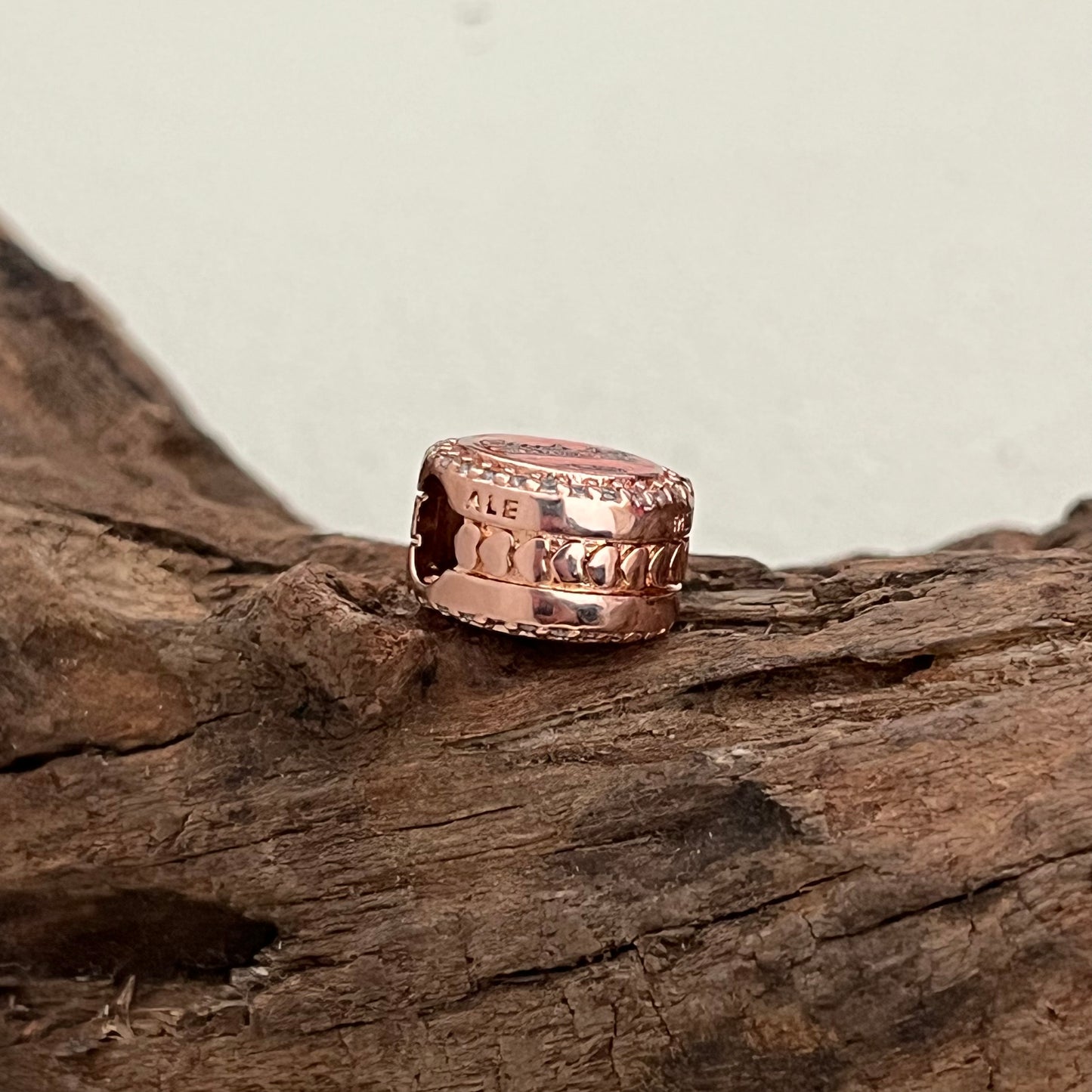 Pandora Club 33 Exclusive Bead Charm Rose Gold Plating for Pandora Bracelet