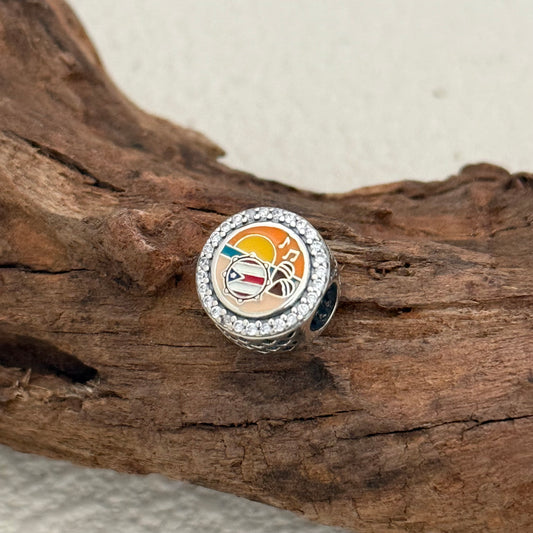 Pandora Puerto Rico Beach Exclusive Bead Charm S925 Silver for Pandora Bracelet