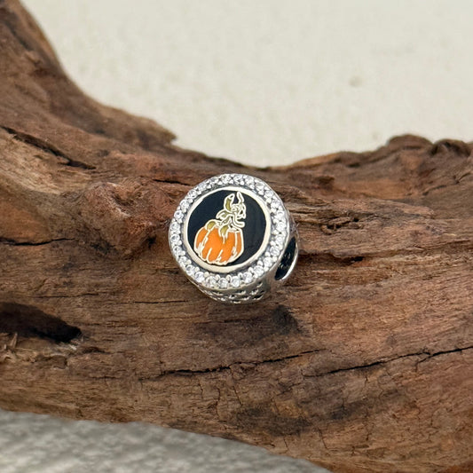 Pumpkin mickey Exclusive Bead Charm S925 Silver for Pandora Bracelet