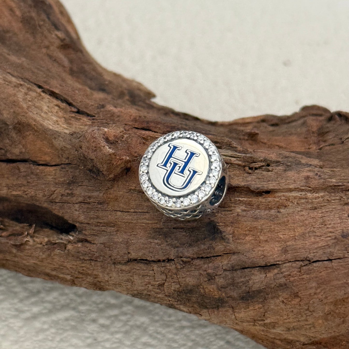 Hampton University Exclusive Bead Charm S925 Silver for Pandora Bracelet
