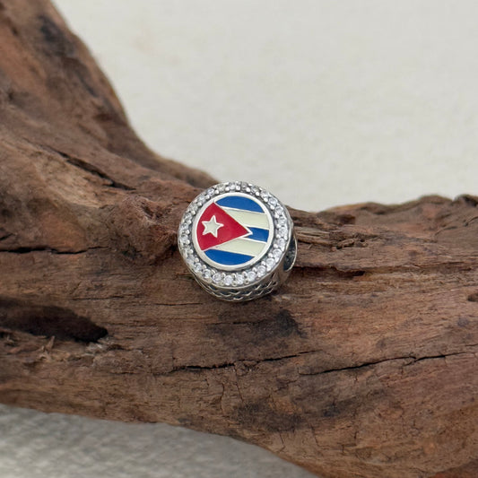CUBA Flag Exclusive Bead Charm S925 Silver for Pandora Bracelet