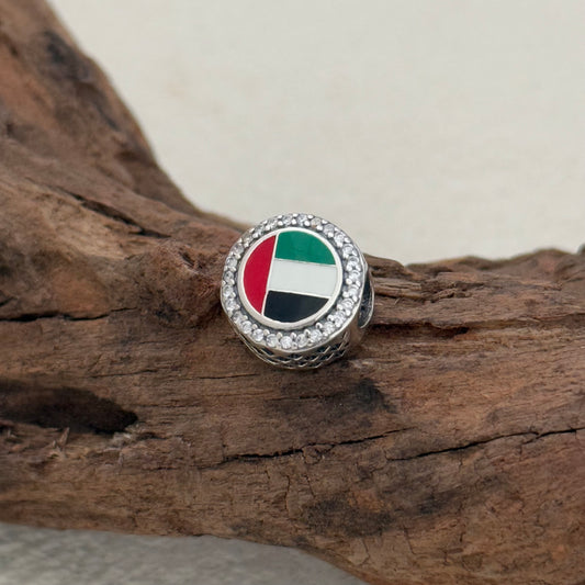 The United Arab Emirates Flag Exclusive Bead Charm S925 Silver for Pandora Bracelet