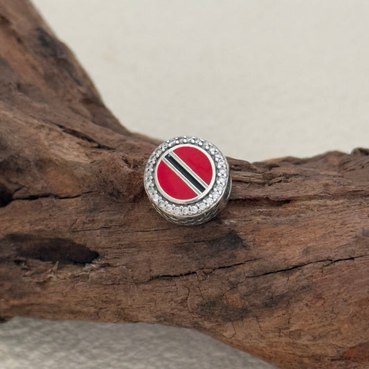 Trinidad and Tobago Flag Exclusive Bead Charm S925 Silver for Pandora Bracelet
