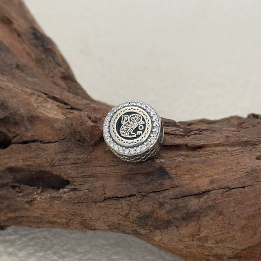 Greece Greek Charm of Goddess Athens Exclusive Bead Charm S925 Silver for Pandora Bracelet