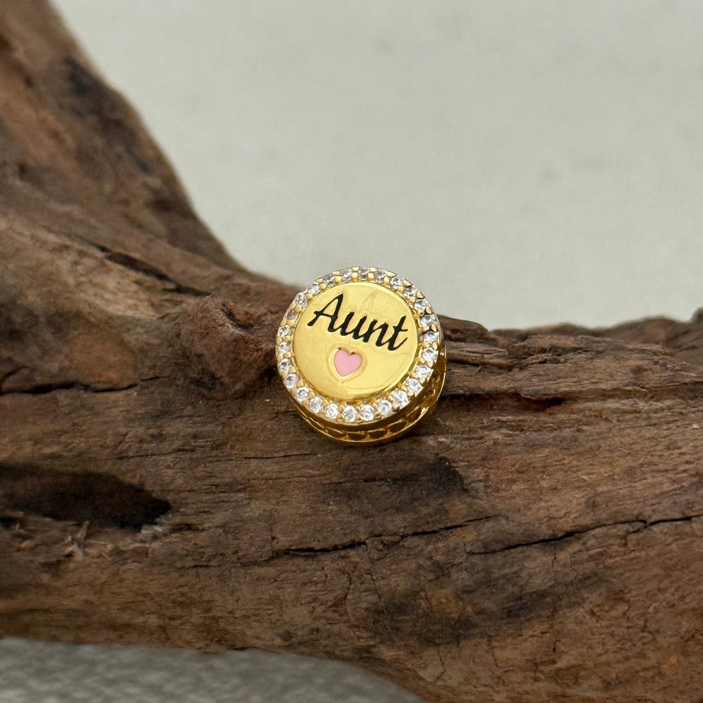 Love Aunt Exclusive Bead Charm S925 Silver for Pandora Bracelet