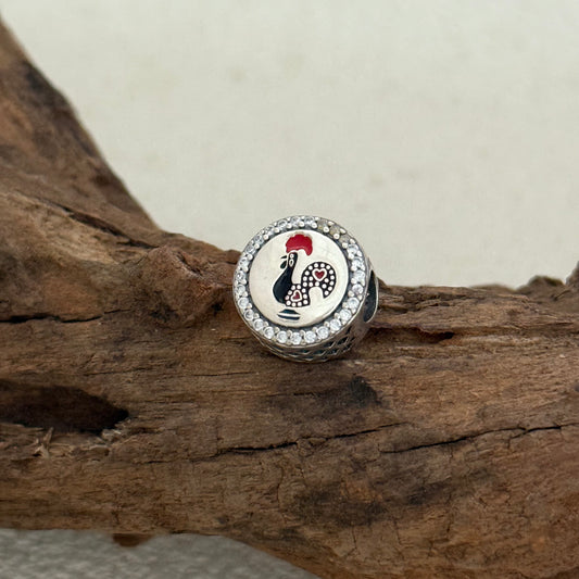 Portugal Barcelos Rooster Exclusive Bead Charm S925 Silver for Pandora Bracelet