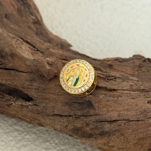 Virgen De Guadalupe Exclusive Bead Charm Gold Plated for Pandora Bracelet