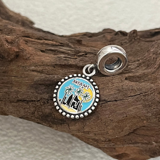 Miami Exclusive Dangle Charm Pendant for Pandora Bracelet