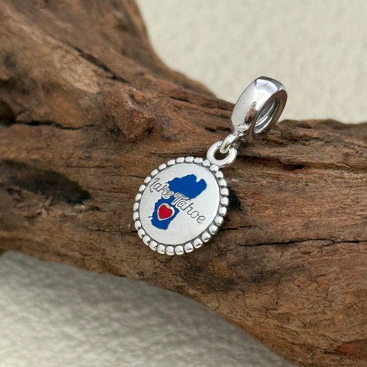 Lake Tahoe California Exclusive Dangle Charm Pendant for Pandora Bracelet