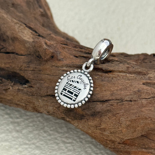 Los Angeles Movie Clapper Board Exclusive Dangle Charm Pendant for Pandora Bracelet