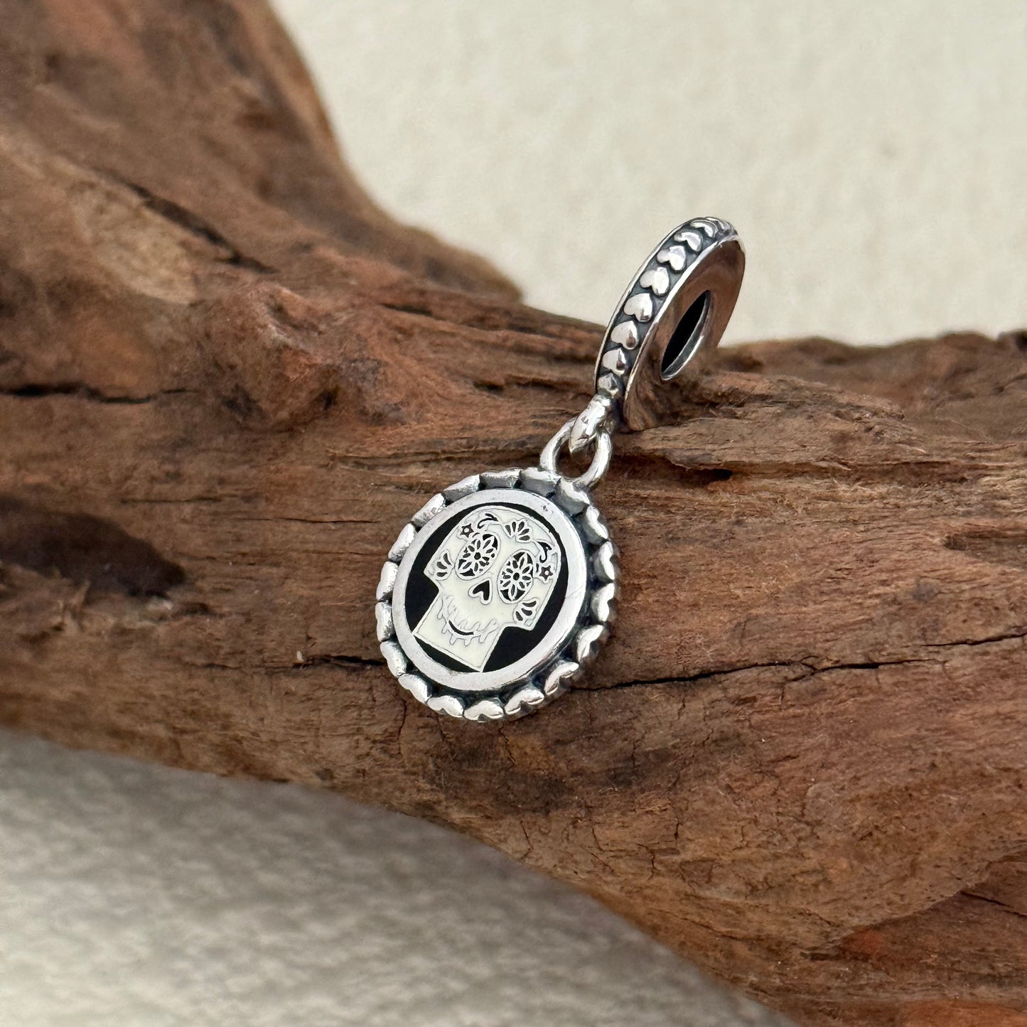 Coco Guitar, Musical, Skull Exclusive Dangle Charm Pendant for Pandora Bracelet