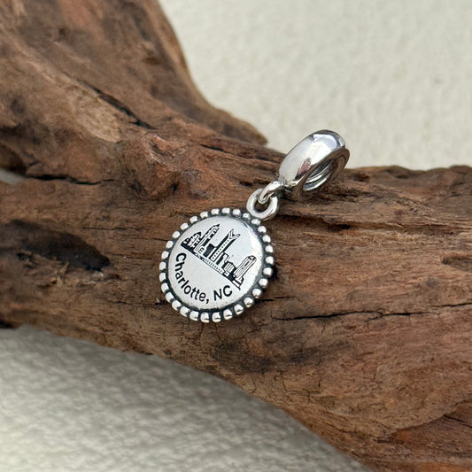 Charlotte, NC Exclusive Dangle Charm Pendant for Pandora Bracelet