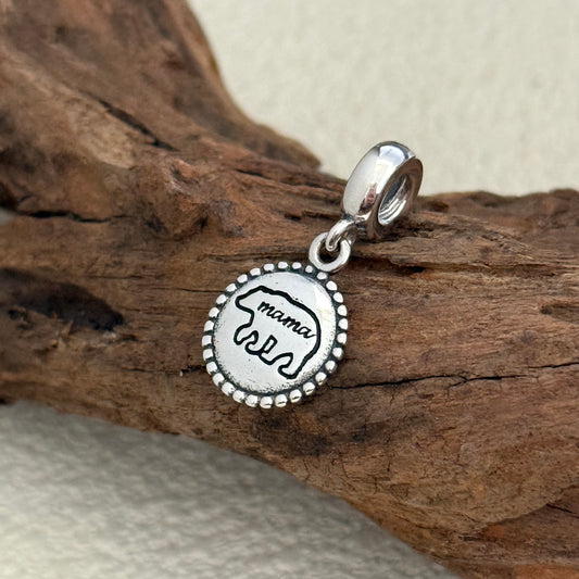 Bear mamas, Polar bear Exclusive Dangle Charm Pendant for Pandora Bracelet