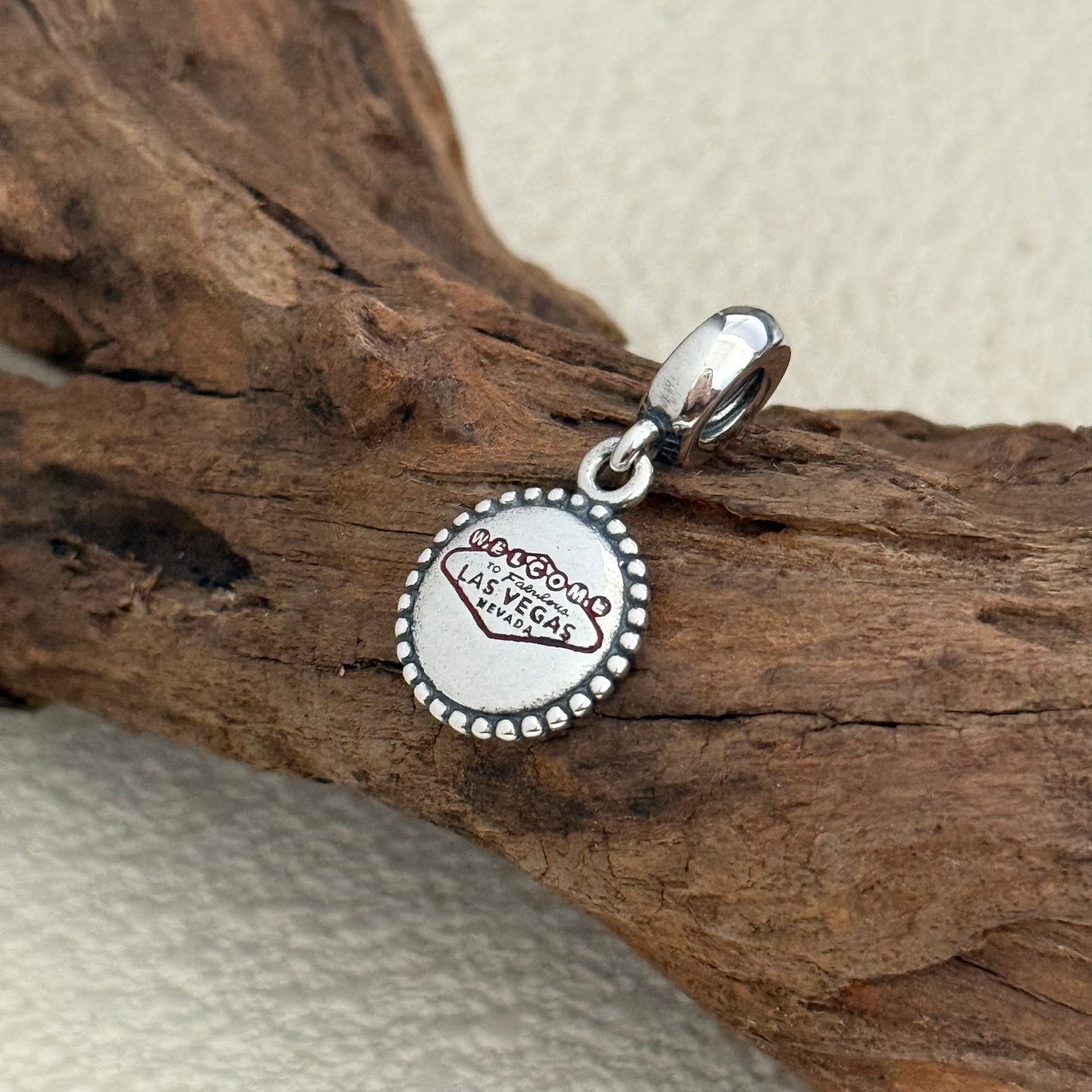 Welcome To Fabulous LAS VEGAS Exclusive Dangle Charm Pendant for Pandora Bracelet