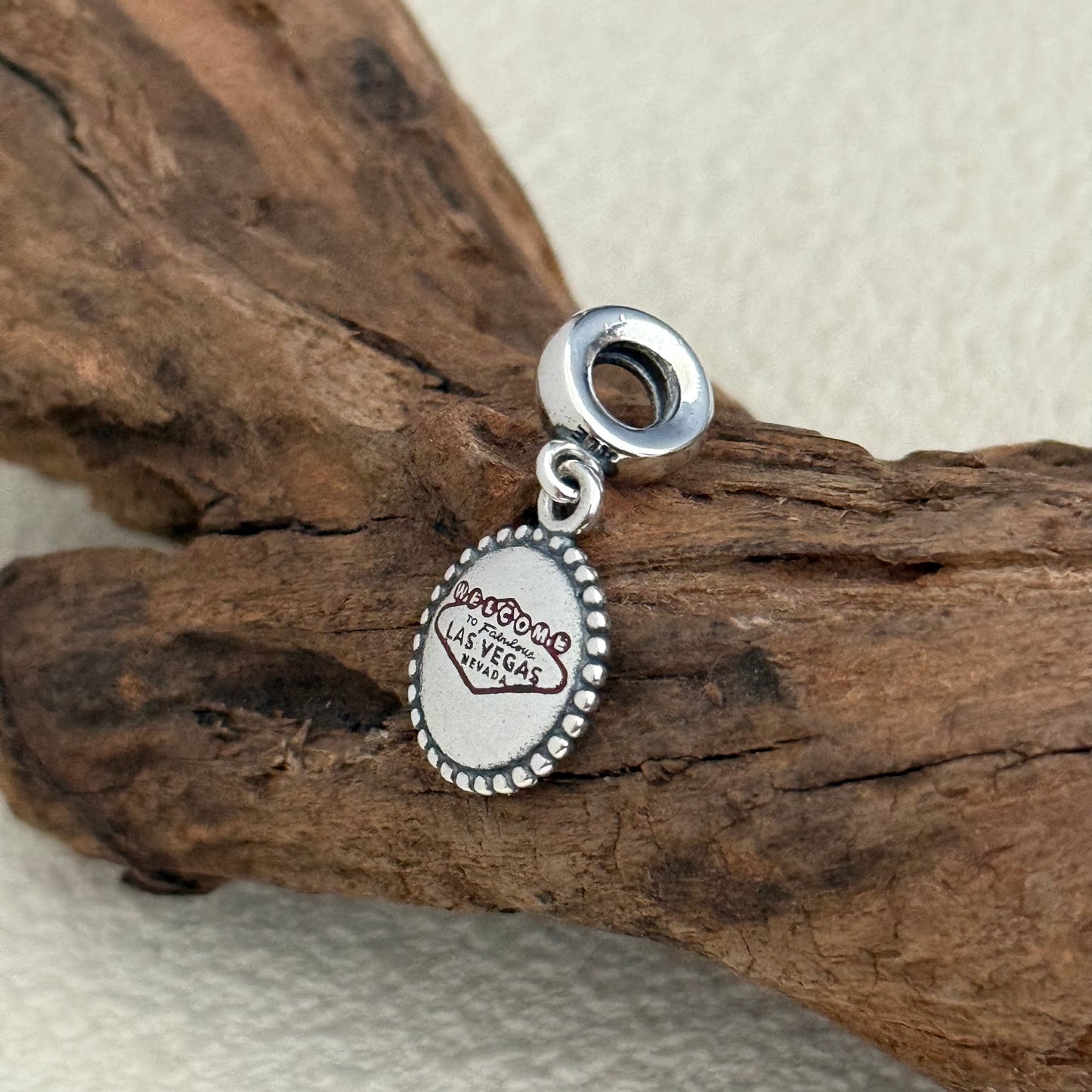 Welcome To Fabulous LAS VEGAS Exclusive Dangle Charm Pendant for Pandora Bracelet