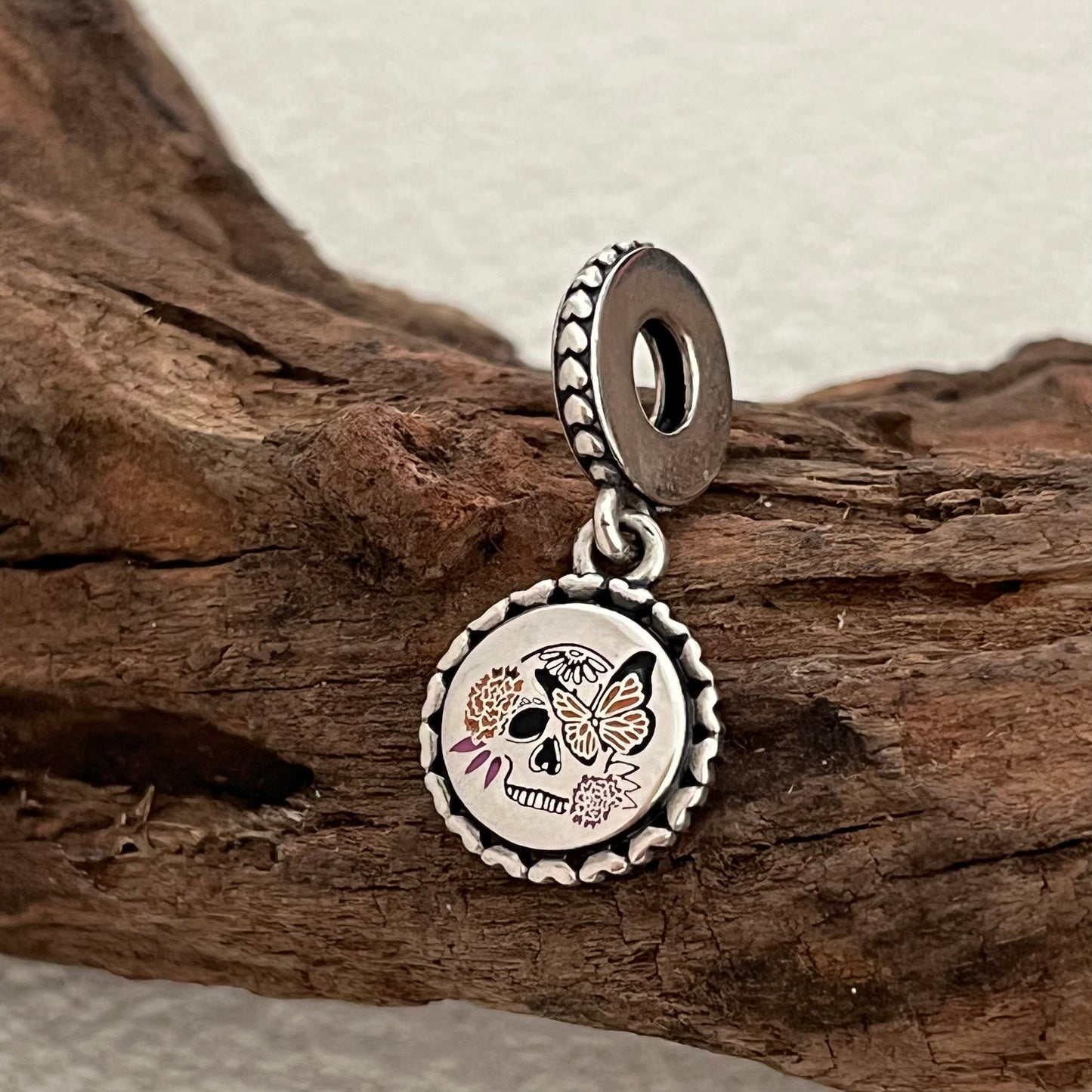 Day of the Dead Sugar Skull Exclusive Dangle Charm for Pandora Bracelet