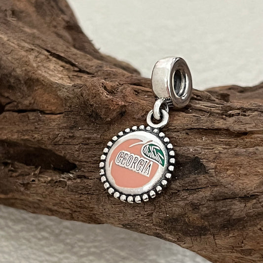 Georgia Peach Exclusive Dangle Charm for Pandora Bracelet