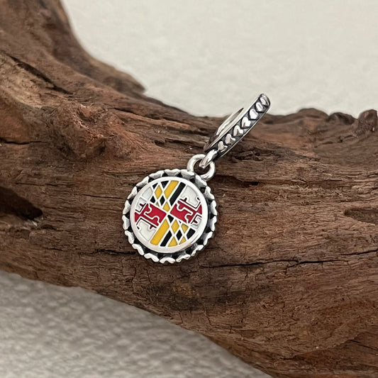 Maryland Flag Bmore Run 2019 Exclusive Dangle Charm Pendant for Pandora Bracelet