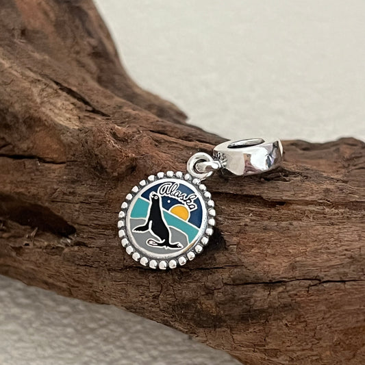 Alaska Seal Exclusive Dangle Charm Pendant for Pandora Bracelet