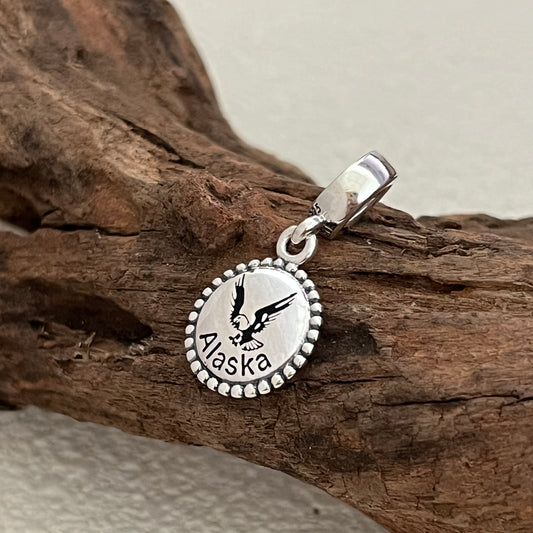 Alaska the Bald Eagle Exclusive Dangle Charm Pendant for Pandora Bracelet