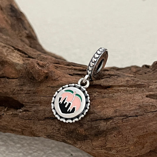 Georgia Atlanta City Peach Exclusive Dangle Charm Pendant for Pandora Bracelet