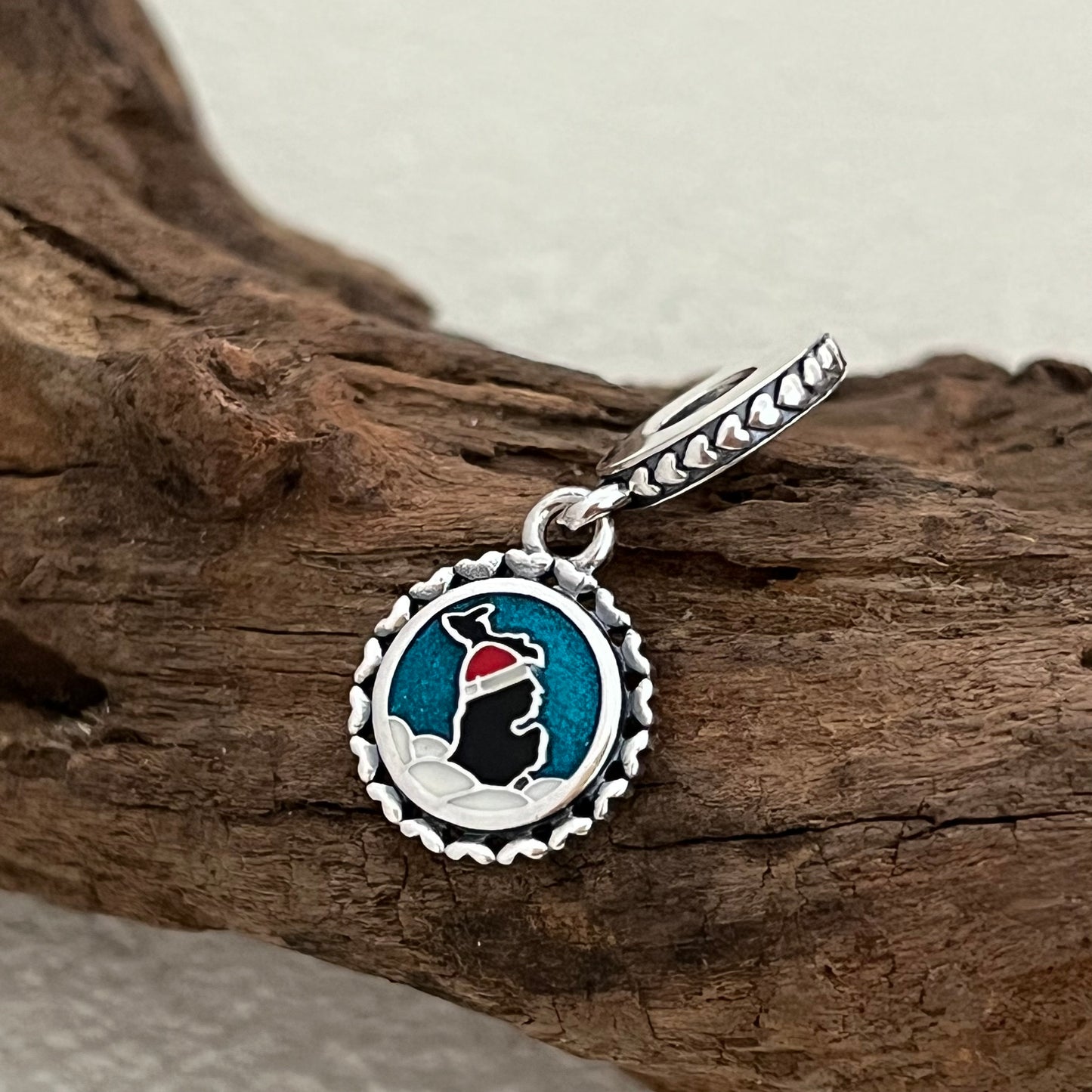 Michigan Merry Christmas Gift Exclusive Dangle Charm Pendant for Pandora Bracelet
