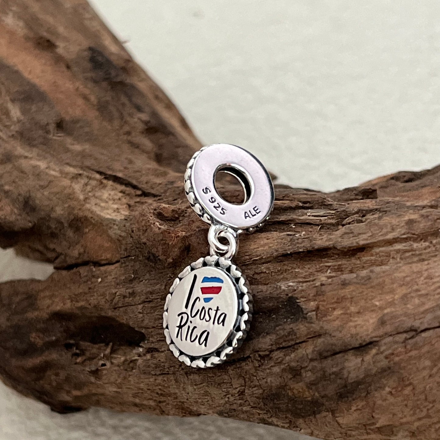 I Love Costa Rica Exclusive Dangle Charm Pendant for Pandora Bracelet