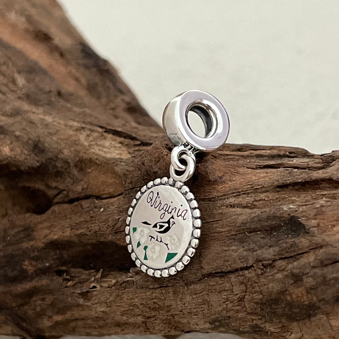 Virginia Exclusive Dangle Charm Pendant for Pandora Bracelet