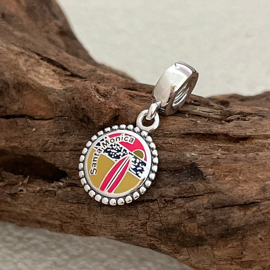 Santa Monica Beach Exclusive Dangle Charm Pendant for Pandora Bracelet