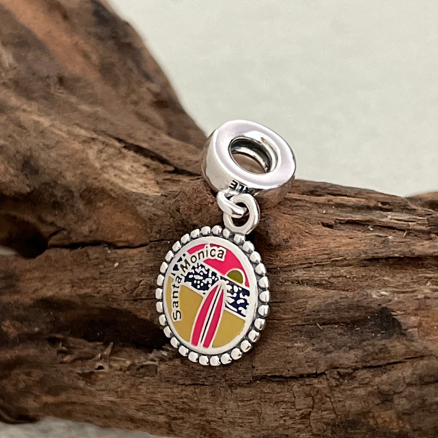 Santa Monica Beach Exclusive Dangle Charm Pendant for Pandora Bracelet