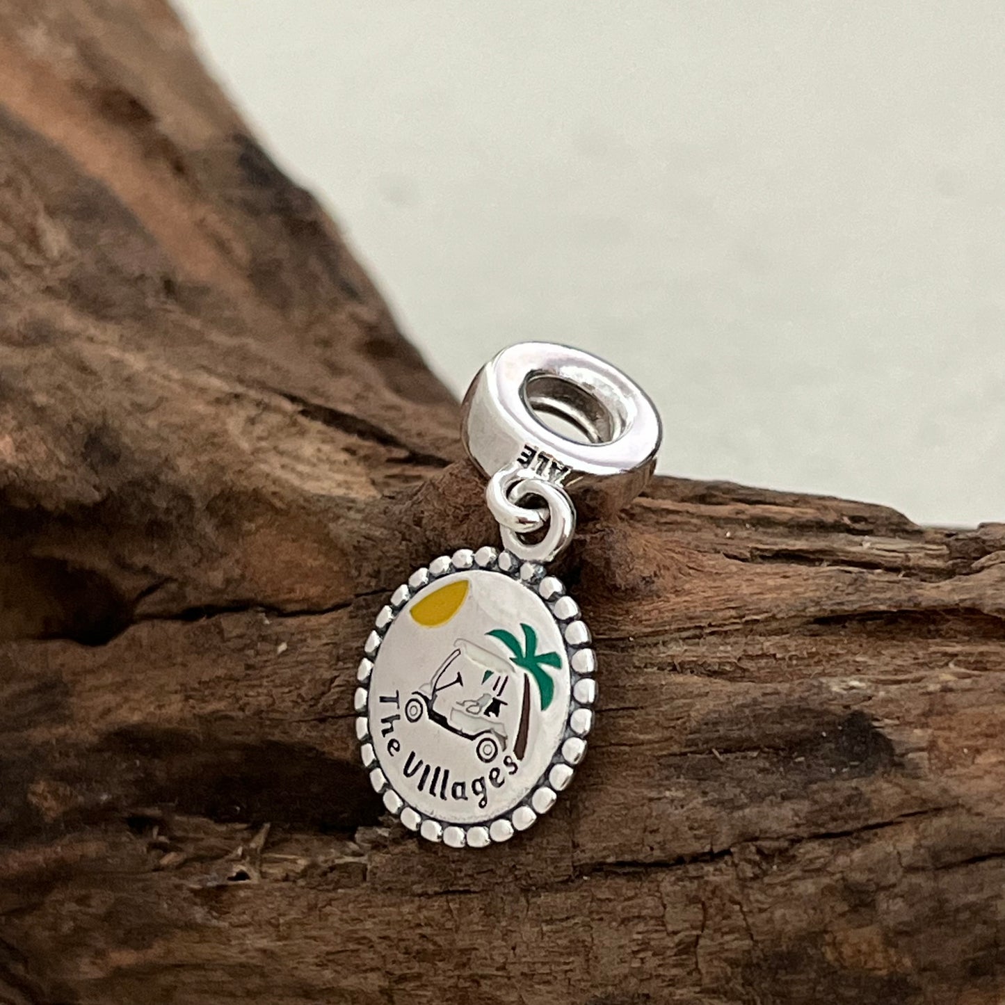 Villages Beach Travel Exclusive Dangle Charm Pendant for Pandora Bracelet