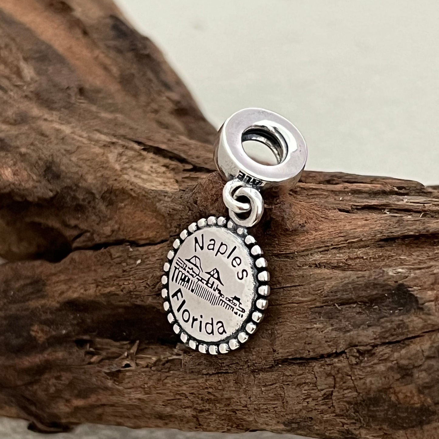 Florida Naples City Exclusive Dangle Charm Pendant for Pandora Bracelet