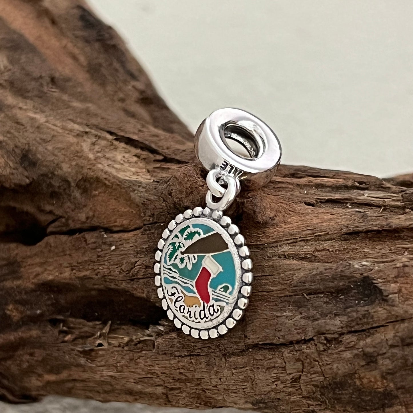 Florida Beach Christmas Exclusive Dangle Charm Pendant for Pandora Bracelet