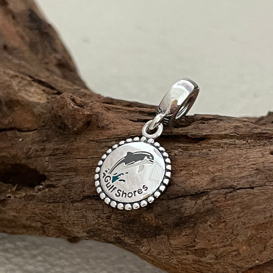 Gulf Shores Dolphin Exclusive Dangle Charm Pendant for Pandora Bracelet