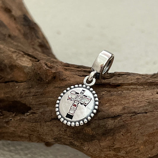 Northwest Coast totem pole Exclusive Dangle Charm Pendant for Pandora Bracelet