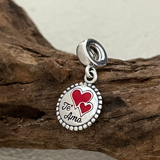 Latin Love Te Amo Exclusive Dangle Charm Pendant for Pandora Bracelet