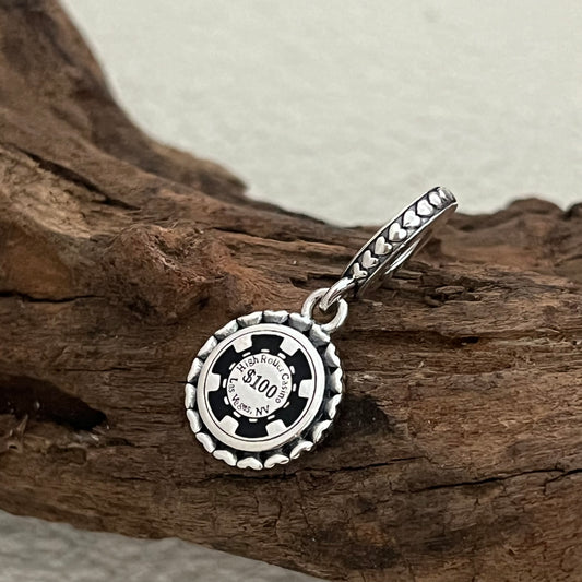 Las Vegas Casino chip Exclusive Dangle Charm Pendant for Pandora Bracelet