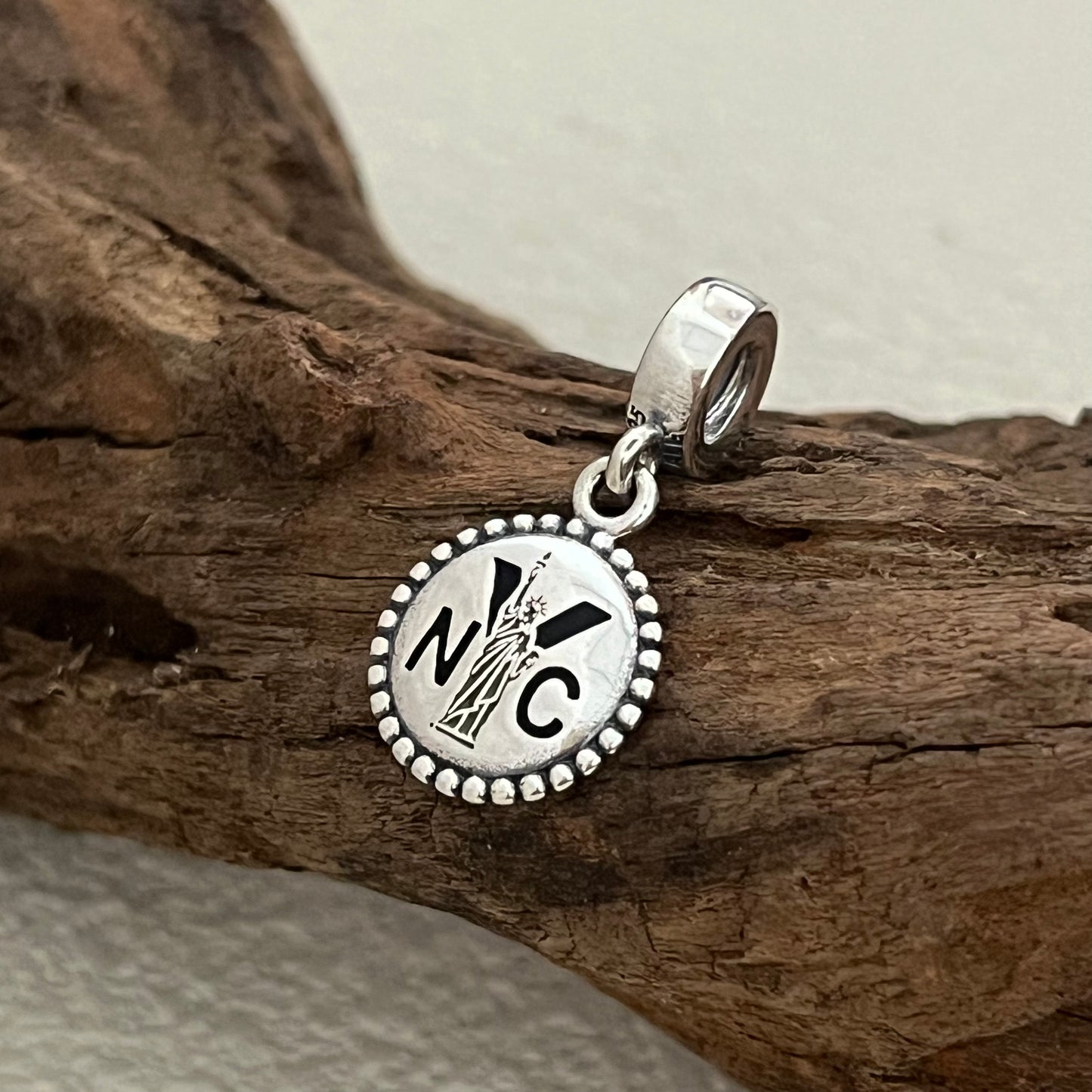 New York Statue of Liberty Exclusive Dangle Charm Pendant for Pandora Bracelet