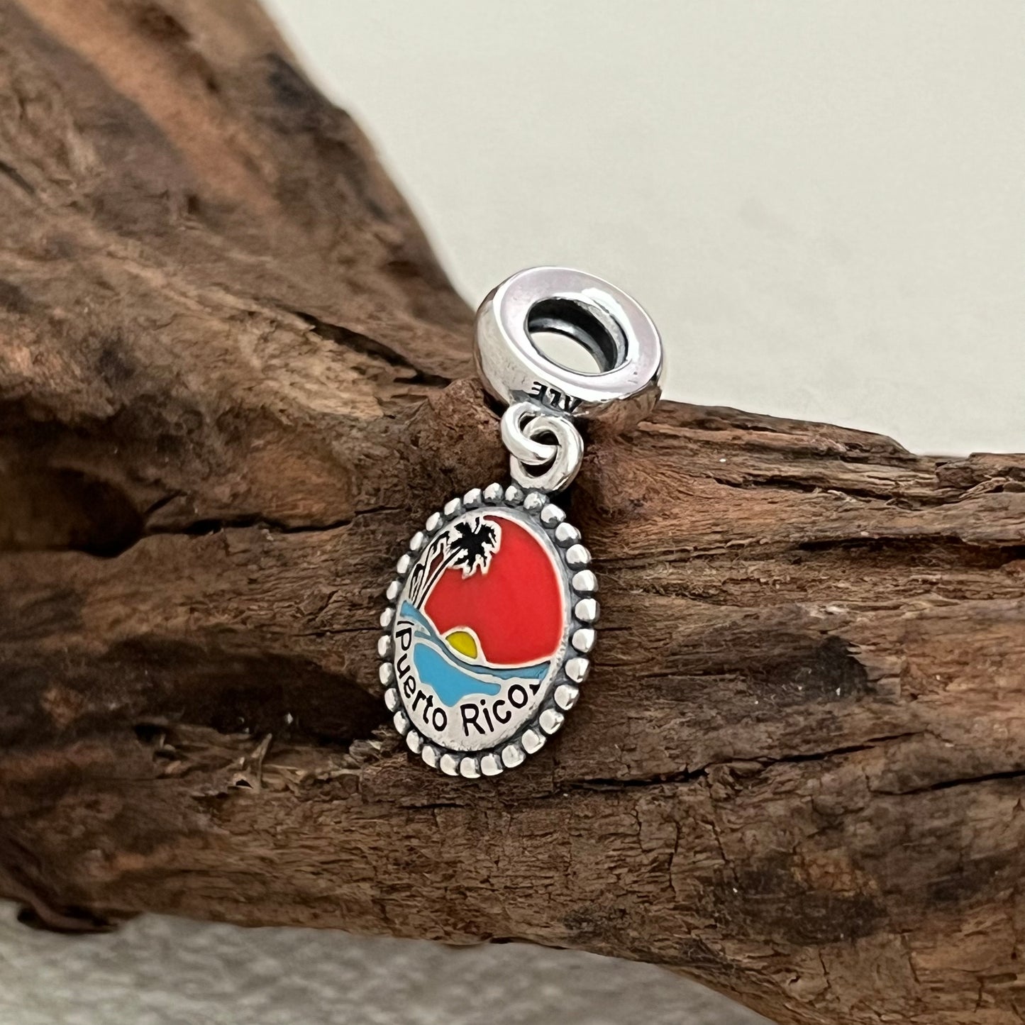 Puerto Rico Beach Exclusive Dangle Charm Pendant for Pandora Bracelet